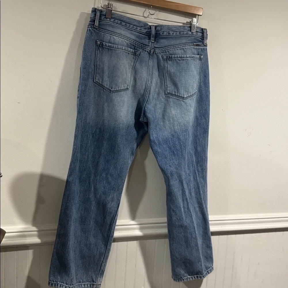 Kancan patchwork jeans denim distressed boyfriend relaxed 30 cotton